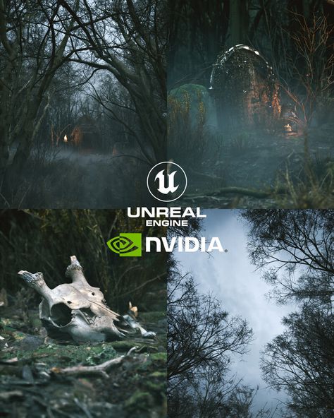 ArtStation - Nvidia Tutorial The Witch's Hut Unreal Engine 5.2 Lumen Nanite Quixel, Pasquale Scionti Unreal Engine Tutorials, Realism Tutorial, Forest Lighting, Ghost Paranormal, Lighting Mood, Witch Hut, Scene Ideas, Landscape Materials, Art Station