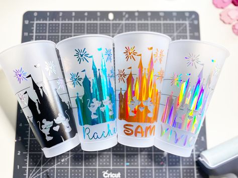 Disney Tumbler, Starbucks Cup Design, Bachelorette Cups, Starbucks Tumbler Cup, Starbucks Design, Disney Bachelorette, Tumbler Starbucks, Starbucks Coffee Cup, Starbucks Diy