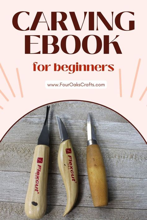 Free Carving Ebook Carving For Beginners, Power Carving Tools, Carving Techniques, Wood Spoon Carving, Rustic Wood Decor, Simple Wood Carving, Wood Carving For Beginners, Simple Projects, Wooden Lanterns