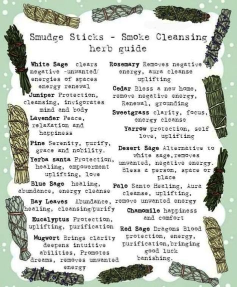 Herb Meanings, Smudge Sticks Diy, Herb Guide, Yerba Santa, Magickal Herbs, Green Witchcraft, Burning Sage, Sage Smudging, Magic Herbs