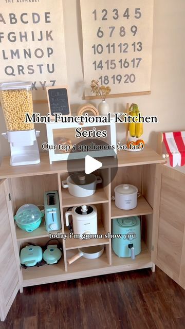 Leene ♡ motherhood • lifestyle • mini functional kitchen on Instagram: "Which one is your favorite? 

.
.
.

#kitchengadgets #kitchengadget #kitchenhacks #kitchenappliances #kitchenaccessories #kitchenhack #minikitchen #tinykitchen #smallkitchen #kidscook #kidscooking #toddlercooking #toddlerchallenge #toddlerchef #toddleractivities #kidsactivities #toddleractivitiesathome" Kids Functional Kitchen, Functional Play Kitchen, Functional Toddler Kitchen, Toddler Kitchen, Motherhood Lifestyle, Strong Family, Future Children, Mini Kitchen, Functional Kitchen