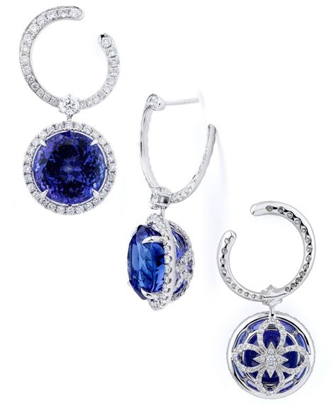 Supreme Jewelry tanzanite drop earrings Luxury Blue Pierced Earrings, Exquisite Hallmarked Blue Earrings, Luxury Blue Earrings With Intricate Design, Luxury Blue Topaz Blue Earrings, Luxury Blue Topaz Earrings, Engagement Earrings, Tanzanite Earrings, Dainty Diamond Necklace, Brighton Jewelry