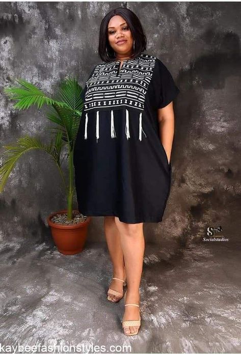 Latest Bubu Gown Styles with Materials in 2023 - Kaybee Fashion Styles Free Short Gown Styles For Material, Short Free Gown, Short Bubu Gown Styles, Styles With Materials, Latest Bubu Gown, Simple Short Ankara Dresses, Short Gown Styles For Material, Ankara Bubu Gown Styles, Latest Bubu Gown Style