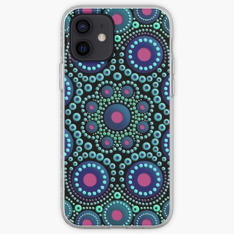 Dot Painting On Phone Cover, Dot Mandala On Phone Cover, Mandala Art Phone Back Cover, Mandala Art Phone Case, Dot Art Phone Case, Mandala Case, Mandala Phone Case, Mandala Iphone, Purple Iphone Case