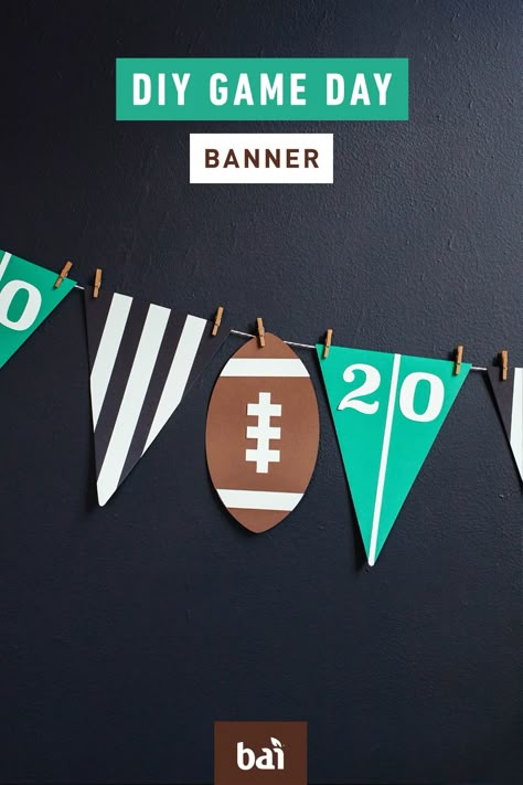 Host a Big Game party with these DIY ideas and recipes made with Bai which only has 1g of sugar and no artificial sweeteners. Superbowl Party Decorations Diy, Football Party Decorations Diy, Superbowl Decor, Sports Day Decoration, Diy Football Party, Diy Super Bowl, Rugby Party, Sports Party Games, Cocktail Appetizer