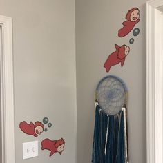 Mei Kusakabe, Studio Ghibli Crafts, Soot Sprites, Room Wall Painting, Im Proud Of You, Nursery Room Inspiration, Wall Drawing, Anime Room, Thanks For Everything