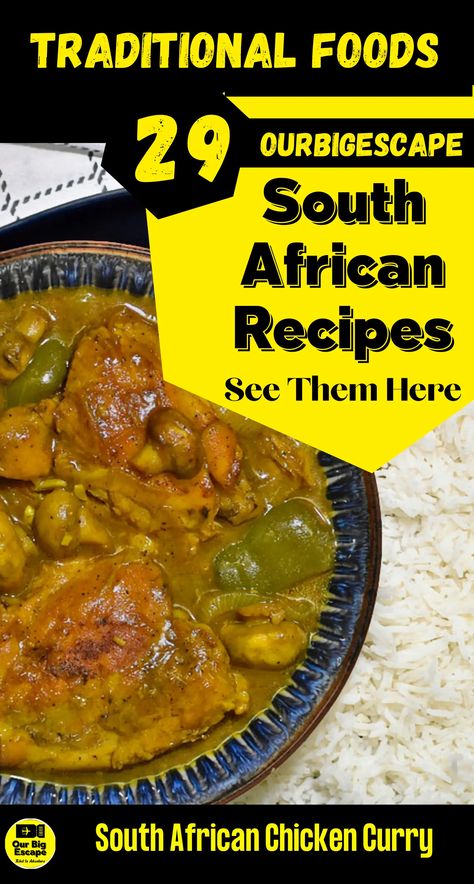 South African Curry Recipes, South African Chicken Curry, South African Foods, South African Recipes Traditional, African Chicken Recipes, African Food Recipes Easy, South African Curry, Ghanaian Recipes, Durban Curry