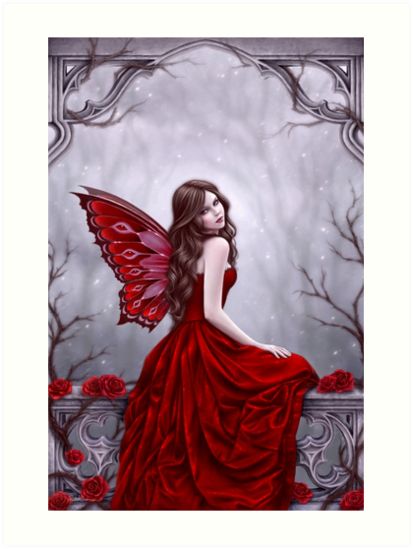 Rose Fairy, Illustration Fantasy, Fantasy Fairies, Angels And Fairies, Fairy Dragon, Fairy Pictures, Winter Rose, Fairy Artwork, Love Fairy