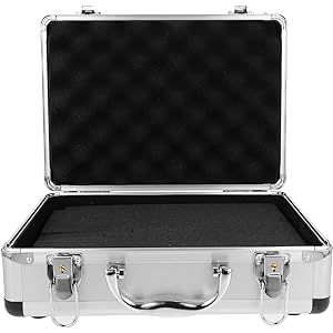 Interior Structure - The lining made of flannel and pearl cotton can well the contents of the briefcase. Perfect briefcase for men and women. Aluminum Briefcase with Lock - Equipped with two locks, this metal briefcase ensures the laptop and document... read more Aluminum Briefcase, Metal Briefcase, Mens Suitcase, Quick Workout Routine, Measuring Instrument, Secret Agent, Iphone Charger, Briefcase For Men, Storage Container