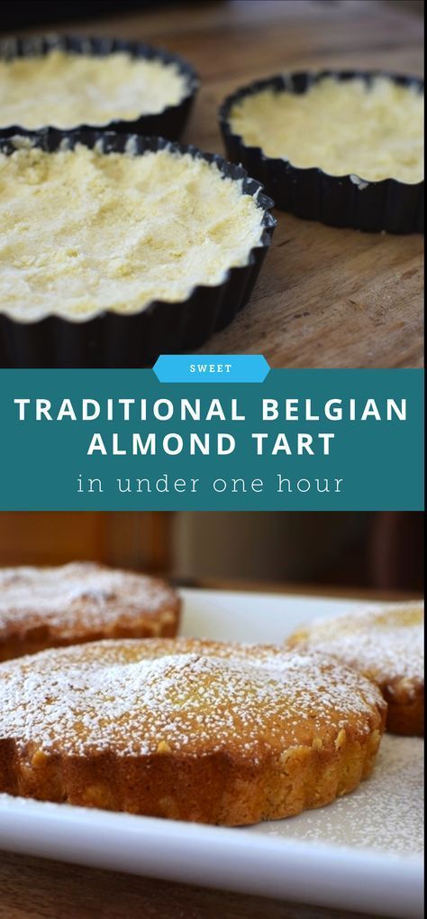 Belgian Recipes, Belgian Food, Almond Tart, Sweet Pies, Almond Paste, Pastry Tart, Sweet Pie, Almond Cakes, Pie Dessert