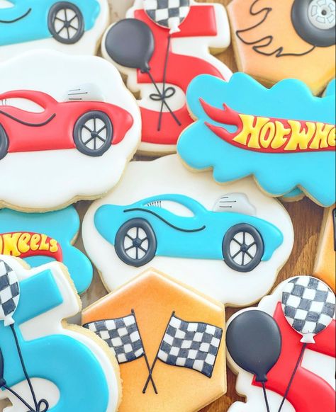 Monster Jam Birthday Party, Monster Jam Birthday, Monster Jam Party, Alyssa Nicole, Hotwheels Birthday Party, Car Cookies, Hot Wheels Party, Hot Wheels Birthday, 30th Birthday Decorations