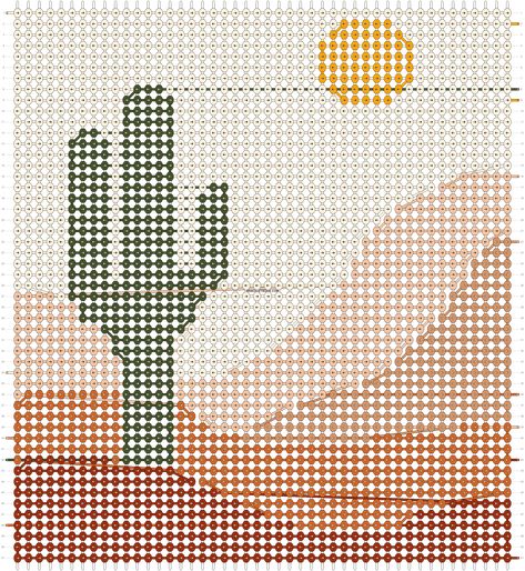 Arizona Crochet Blanket, Pixel Macrame, Cactus Cross Stitch, Crochet Wall Art, Desert Aesthetic, Cute Friendship Bracelets, Crochet Cactus, Crochet Coaster Pattern, Cactus Desert