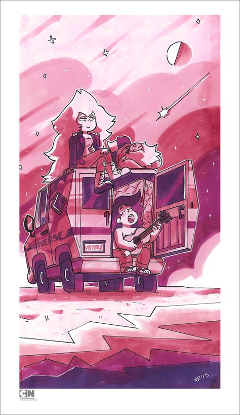 Amethyst And Vidalia, Steven Universe Pictures, Greg Universe, Steven Universe Wallpaper, Star Gazing, Japon Illustration, Steven Universe Fanart, Universe Art, Space Rock