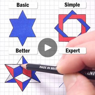 28K views · 926 reactions | How to Draw - Easy 3D Stars & Heart Art Tricks | Hypnotizing 😍😍 | By Howard Lee | Facebook Howard Lee, Art Tricks, 3d Stars, Draw Easy, 3d Star, Heart Art, Easy Drawings, To Draw, Stars