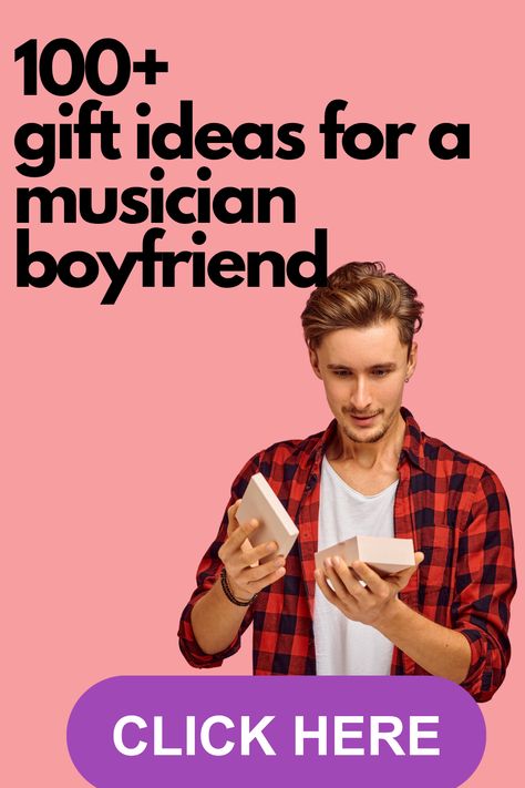 Here are 101 gift ideas for musician boyfriends and musician husbands. Whether it's a birthday gift, anniversary gift or a Christmas present, you'll find him something great! Gift For Musician Boyfriend, Gift Idea For Musician, Musician Boyfriend Gifts, Music Lover Gifts For Him, Gifts For Musicians Boyfriend, Gift Ideas For Musicians, String Rings, Musician Boyfriend, Gifts For Guitar Players