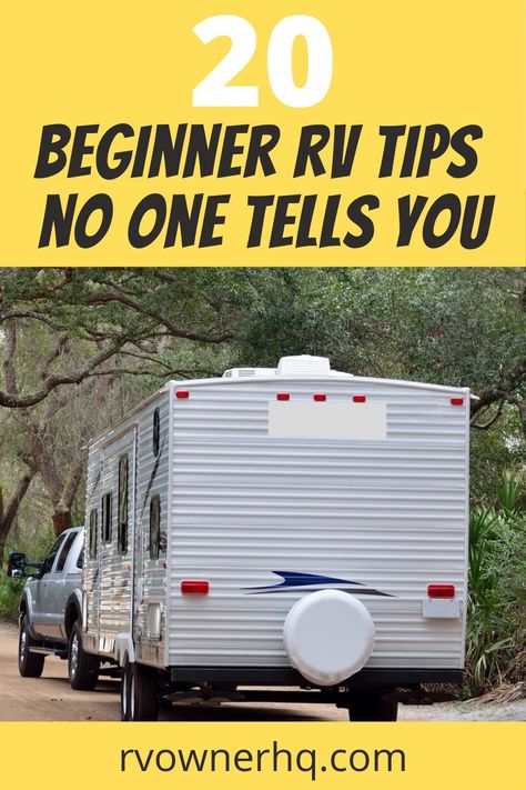 Rv Camping For Beginners, Backing Up A Trailer Tips, Must Have Camper Accessories, Rv Tips For Beginners, Travel Trailer Necessities, Rv Theme Ideas, Rv Hookup Ideas, Camper Tips And Tricks, Rv Living Hacks Tips And Tricks