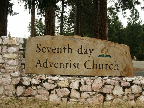 Home Owners Association, Adventist Church, Seventh Day Adventist Church, Trail Signs, Entry Signs, Stone Sign, Church Signs, Site Sign, Seventh Day Adventist