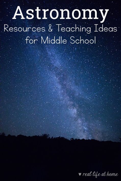 Astronomy for Middle School - Resources for Teaching Astronomy to Kids #astronomy #AstronomyForKids #TeachingAstronomy Middle School Astronomy, Teaching Astronomy, Astronomy Crafts, Homeschool Astronomy, Astronomy Activity, Astronomy Lessons, 6th Grade Science, Space Activities, Homeschool Encouragement