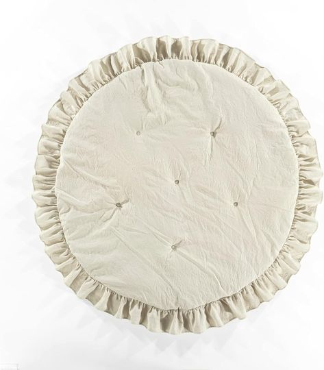 100% Polyester
This generously sized STANDARD 100 by OEKO-TEX certified super-soft round mat is the perfect spot for your little one to crawl around and play on safely.
The ruffle detail brings a charming touch that will fit right into your stylish nursery decor. Round Play Mat, Toddler Gear, Stylish Nursery, Lush Decor, Sweet Jojo Designs, Jojo Designs, Baby Play Mat, Beautiful Memories, Round Decor