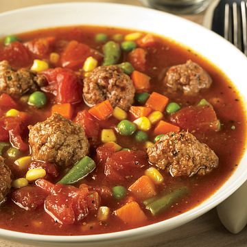 Tomato Pesto Sauce, Ground Beef Meatballs, Creamy Soup Recipes, Cut Recipe, Mini Meatballs, Vegetable Soup Recipe, Beef Pot Roast, Fall Soup Recipes, Vegetable Beef Soup