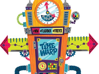 Time Warp time machine (VBS program pieces) by Luke Flowers Time Machine Craft, Time Machine Decorations, Time Machine Illustration, Time Machine Design, Science Vbs, Science Lab Decorations, Maker Fun Factory Vbs, Time Travel Machine, Maker Fun Factory