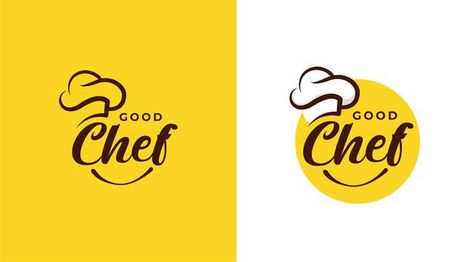 Good chef restaurant logo design templat... | Premium Vector #Freepik #vector #logo #food #menu #label Cakes Logo, Photoshop Eyes, Chef Restaurant, Cooking Logo, Chef Logo, Kitchen Logo, Logo Design Set, Food Logo Design, Text Logo Design