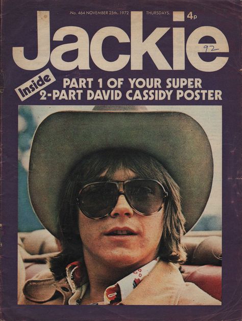 Jackie magazine, November 1972 (David Cassidy) Nostalgic Books, 70s Nostalgia, Shirley Jones, The Osmonds, Childhood Memories 70s, Donny Osmond, Partridge Family, Star David, 25 November