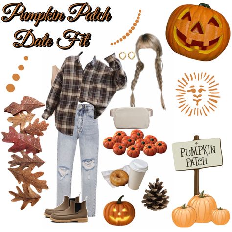 Pumpkin Patch Date, Outfit Idea Aesthetic, Fall Pumpkin Patch, Patch Outfit, Idea Aesthetic, Pumpkin Patch Outfit, Date Outfit, Date Outfits, Aesthetic Collage