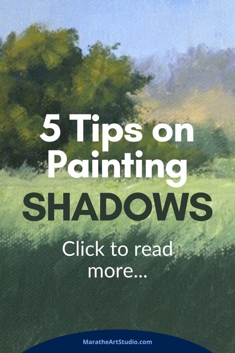 To paint realistic looking shadows, you should know these 5 things about them. Painting Shadows Acrylic, Lighting In Paintings, Shadows In Paintings, How To Paint Shadows In Acrylic, How To Paint Shadows, Painting Light And Shadow, Light And Shadow Painting, Artist Advice, Shadows Painting