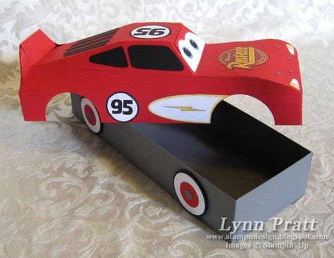 Diy Cardboard Car, Car Box, Disney Cars Party, Cars Theme Birthday Party, Paper Car, Cars Party, Valentine Day Boxes, Car Craft, Car Themes