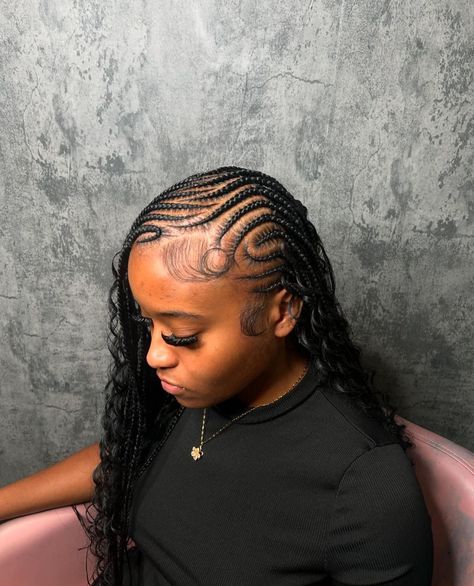 Lemonade Braids Hairstyles, Short Box Braids Hairstyles, Braided Hairstyles For Black Women Cornrows, Anime Artist, Illustration Anime, Feed In Braids Hairstyles, Black Ponytail Hairstyles, African Hair Braiding Styles, Box Braids Hairstyles For Black Women