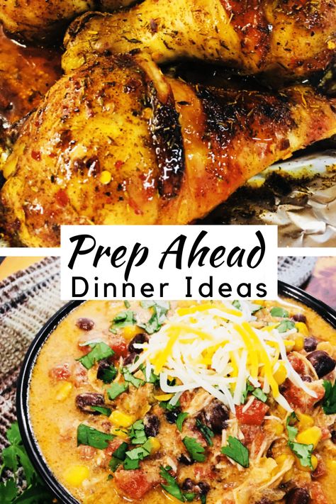 Prep Ahead Dinner Ideas - Cooks Well With Others Easy Pre Prepped Dinners, Weeknight Dinner Prep Ahead, Make Ahead Group Meals, Fancy Make Ahead Dinners, Self Catering Meal Ideas, Dinners You Can Prep Ahead, Make Ahead Dinner Party Main Course, Make Ahead Grill Meals, Make Ahead Company Dinners