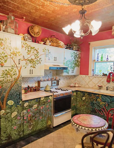 Funky Kitchen, Bohemian Kitchen, Maximalism, Dream House Decor, House Inspo, Dream Home Design, House Inspiration, Kitchen Inspirations, New Kitchen