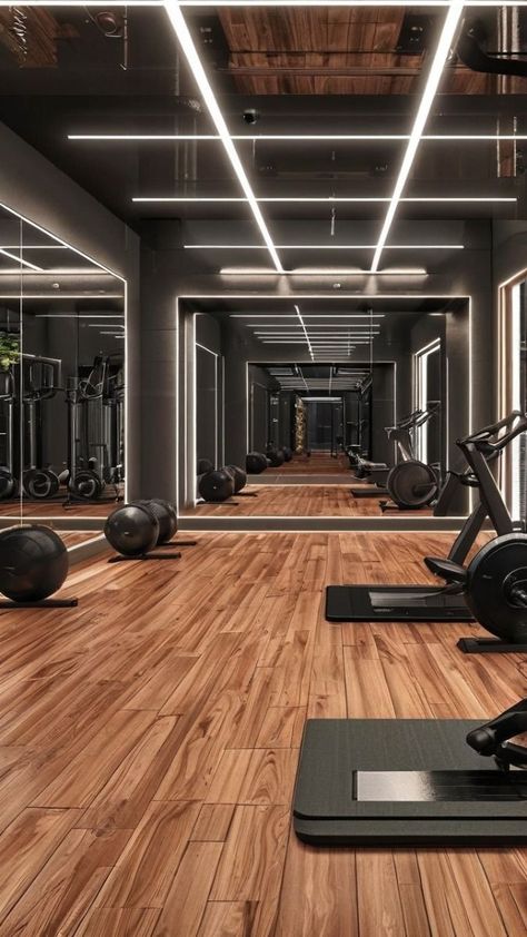 Gym Interior Lighting, Home Gym Man Cave, Equinox Gym Aesthetic, Gym Wall Design, Modern Home Gym Design, Aesthetic Home Gym, Home Gym Design Luxury, Basement Mudroom, Indoor Home Gym