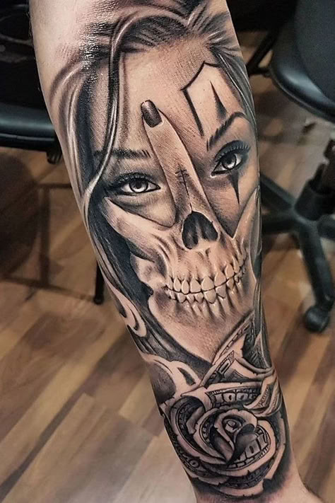 Tattoos Arm Mann, Tato Tradisional, Catrina Tattoo, Cool Tattoos For Guys, Full Sleeve Tattoos, Cat Tattoos, Arm Sleeve Tattoos, Tiny Tattoo, Best Sleeve Tattoos