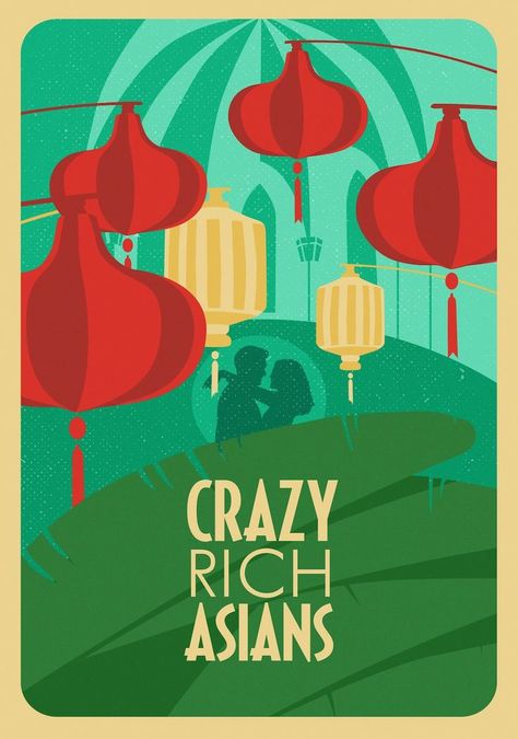 Crazy Rich Asians Poster, Crazy Rich Asians Theme, Crazy Rich Asians Aesthetic, Alt Posters, Whimsical Art Journal, Crazy Rich Asians, Crazy Rich, Christmas Party Themes, Poster High Quality