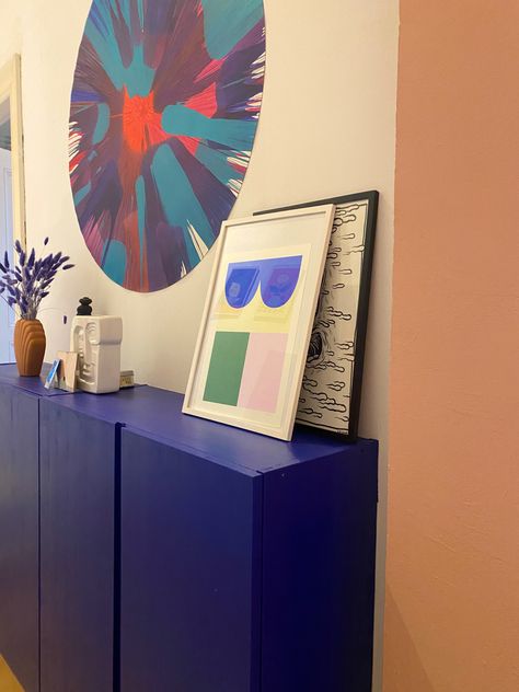 Finally managed to get the ivar painted in our gallery. This nice ultramarine or yves klein blue definitely pimps up the hallway or gallery (how i like to call it). What a simple ikea hack this actually is. Also collectes some tricks on jow to vanrish furniture on my Instagram. Yves Klein Blue Furniture, Painted Ikea Furniture, Painted Ivar, Ikea Ivar Painted, Ikea Paint, Ivar Ikea, Painting Ikea Furniture, Yves Klein Blue, Future Inspiration