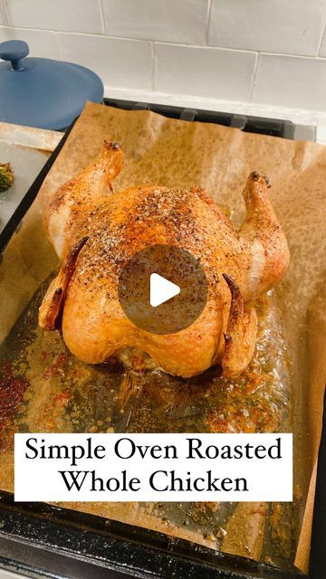 Ellen Ludwig - Fitness & Nutrition coach on Instagram: "Let’s roast a chicken! A whole roasted chicken is almost always on my weekly dinner rotation because it’s so EASY and in my opinion the best way to eat plain chicken breast because it’s tender & juicy! It pairs well with any vegetable and healthy carb like roasted potatoes or rice! It’s also great to roast & throw in soups or use for chicken salad. Rotisserie chickens from the store are often pumped full of chemicals in the roasting process. Making your own at home doesn’t require tons of effort on your end & while it’s cooking, you can sit back & relax a little and then prepare your sides. Was this video helpful? Do you love roasting chickens too or have you been scared to do it? Don’t forget to SAVE this one for later! Direct Things To Do With A Whole Chicken, Whole Chicken In Slow Cooker, Chicken Salad Rotisserie, Roasted Chicken Whole, Whole Chicken In The Oven, Roasted Chicken Dinner, Slow Roasted Chicken, Roasting A Chicken, Oven Roasted Whole Chicken