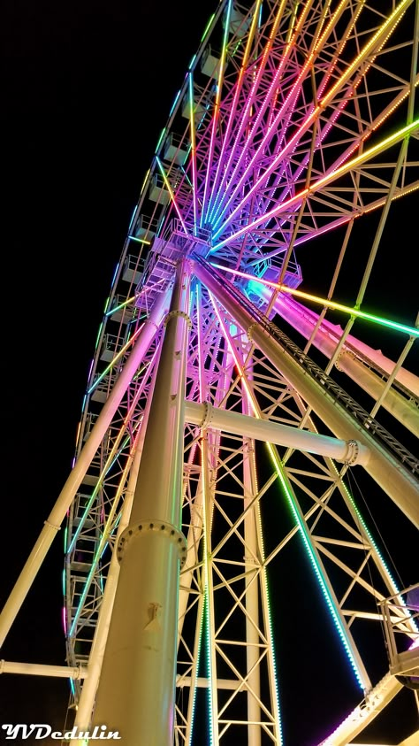 Ferris Wheel Night At Steel Pier. Atlantic City, New Jersey Amusement Park Aesthetic Dark, Ferris Wheel Wallpaper, Photography 4k, Ferris Wheel Aesthetic Wallpaper, Pink Ferris Wheel Aesthetic, Carnival Lights, Ferris Wheel At Night Aesthetic, Ferris Wheel At Night, Amusement Park Rides