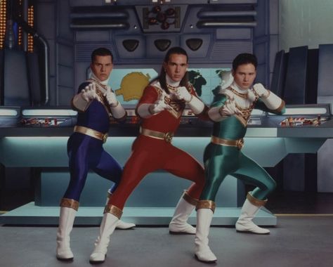 Promo of Rocky, Tommy and Adam ready for action, in fighting stance. Tommy Oliver Power Rangers, Johnny Yong Bosch, Dino Rangers, Zeo Rangers, Jason David Frank, Power Rangers Ninja Storm, Power Rangers Zeo, Power Rangers Movie, Tommy Oliver