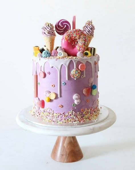 Lolly Cake, 12th Birthday Cake, Candyland Cake, 8th Birthday Cake, Lollipop Cake, 6th Birthday Cakes, Candy Land Birthday Party, 4th Birthday Cakes, 3rd Birthday Cakes