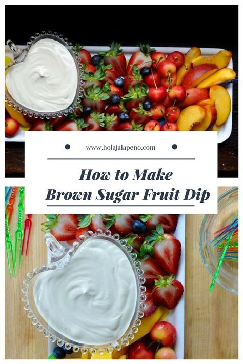 Sour Cream Fruit Dip, Brown Sugar Fruit Dip, Brown Sugar Dip, Party Dips Easy, Fruit Dip Recipe, Easy Fruit Dip, Make Sour Cream, Sugar Fruit, Easy Party Desserts