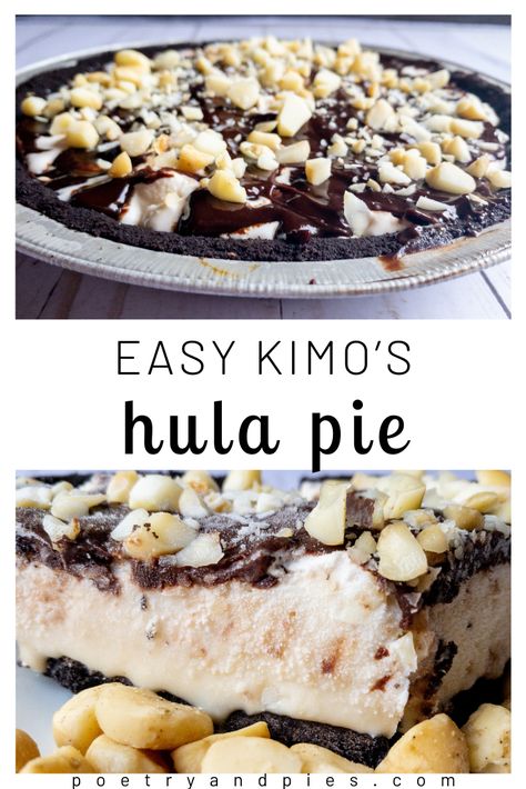 Boardwalk Pie, Hula Pie Recipe Hawaii, Hula Pie Recipe, Water Pie Recipe, Water Pie, Unique Pie Recipes, Hula Pie, Christmas Pie Recipes, Haupia Pie