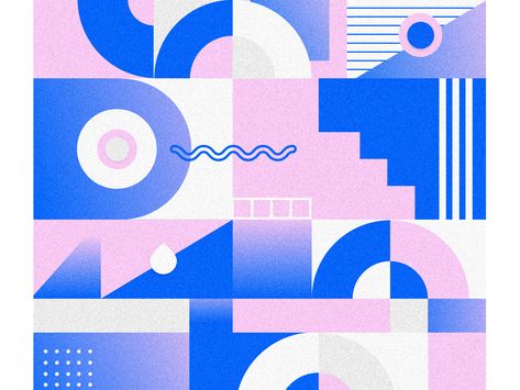 Pool by Mercedes Bazan #Design Popular #Dribbble #shots Geometric Graphic Design, Geometric Shapes Art, Geometric Pattern Design, Art Minimaliste, Abstract Poster, Pattern Illustration, 로고 디자인, Design Reference, Graphic Design Posters