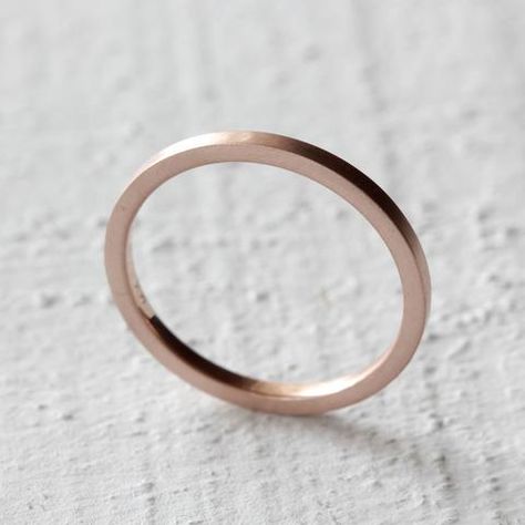 Rose Gold Square Band / Simple Flat Wedding Band Flat Wedding Band, Rose Gold Flats, Rose Gold Square, Simple Rose, Wedding Rings Rose Gold, Rose Gold Wedding Bands, Etsy Wedding Rings, Ring Ideas, Rings Cool