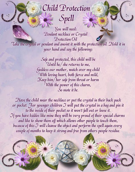 child protection spell Pregnancy Spells, Spelling For Kids, Witchcraft Spells For Beginners, Spells For Beginners, Protection Spell, Magic Spell Book, Healing Spells, Magick Spells, Wiccan Spell Book