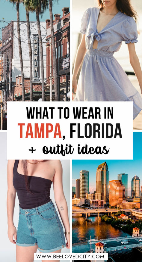 Planning a Tampa vacation? Pack light, breathable clothes for the hot, sunny days, like flowy dresses, shorts, and comfy sandals. Don’t forget a swimsuit for beach days! In cooler months, a light jacket and layers are perfect. For your Tampa packing list, include sunscreen, sunglasses, and a hat to stay protected. Tampa outfits for all seasons should be casual yet stylish, ideal for exploring the city or hitting the beach! #TampaTravel #TampaOutfits #FloridaPackingList Tampa Outfits, Tampa Vacation, Florida Outfits, Ultimate Packing List, Outfit Tips, Breathable Clothes, Flowy Dresses, Pack Light, Comfy Sandals