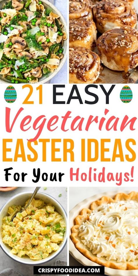 Vegetarian Easter Dinner, Vegan Easter Dinner, Vegetarian Easter Recipes, Easter Dinner Sides, Vegetarian Easter, Recipes For Vegetarians, Easter Dinner Ideas, Vegetarian Holiday Recipes, Healthy Easter Recipes