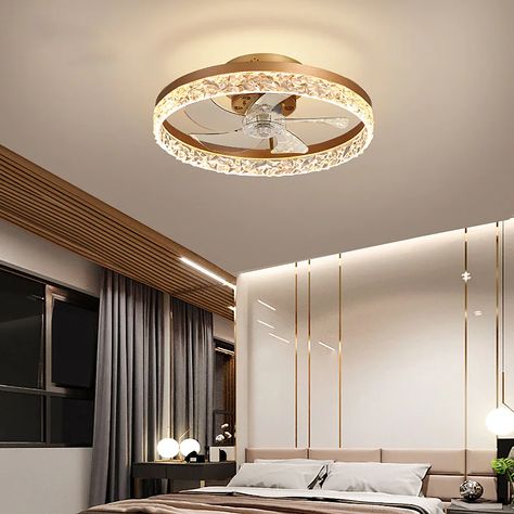 LED Ceiling Fan Light Black White Coffee Gold 50 cm Dimmable Ceiling Fan Aluminum Modern Style Classic Stylish Painted Finishes LED Modern 220-240V 110-120V 2021 - US $538.13 Farmhouse Ceiling Fan Living Room, Ceiling Fan Living Room, Fan Living Room, Bedroom Ceiling Fan, Farmhouse Ceiling, Farmhouse Ceiling Fan, Light Feature, Circle Light, Flush Mount Ceiling Fan