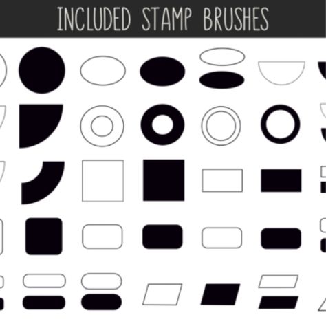 Learn how to create custom stamp brushes in Procreate for basic shapes like circles, squares, and triangles. #Procreate #ProcreateTutorial . #Photoshop #Mac #Linux #Procreate_Brushes Square Brush Procreate, Brushes In Procreate, Procreate Stamp Brushes, Brush Procreate, Procreate Brushes Free, Procreate Art, Custom Stamp, Procreate Tutorial, Procreate Brushes